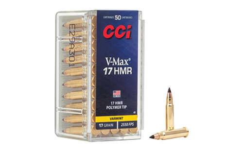 Ammunition CCI Ammunition V Max 17HMR CCI 17HMR 17GR V-MAX 50/2000 • Model: V-Max